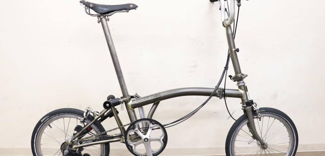 □BROMPTON ブロンプトン M2L RAW BROOKS チタンパーツカスタム!! 1X2S 16インチ 折畳みミニベロ 2013年前後 美品  – 株式会社TURN ON｜TURN ON inc.